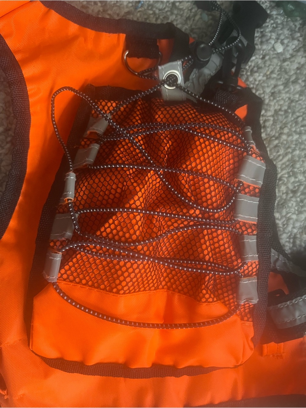Zack & Zoey Bright Orange Reflective Pet Harness